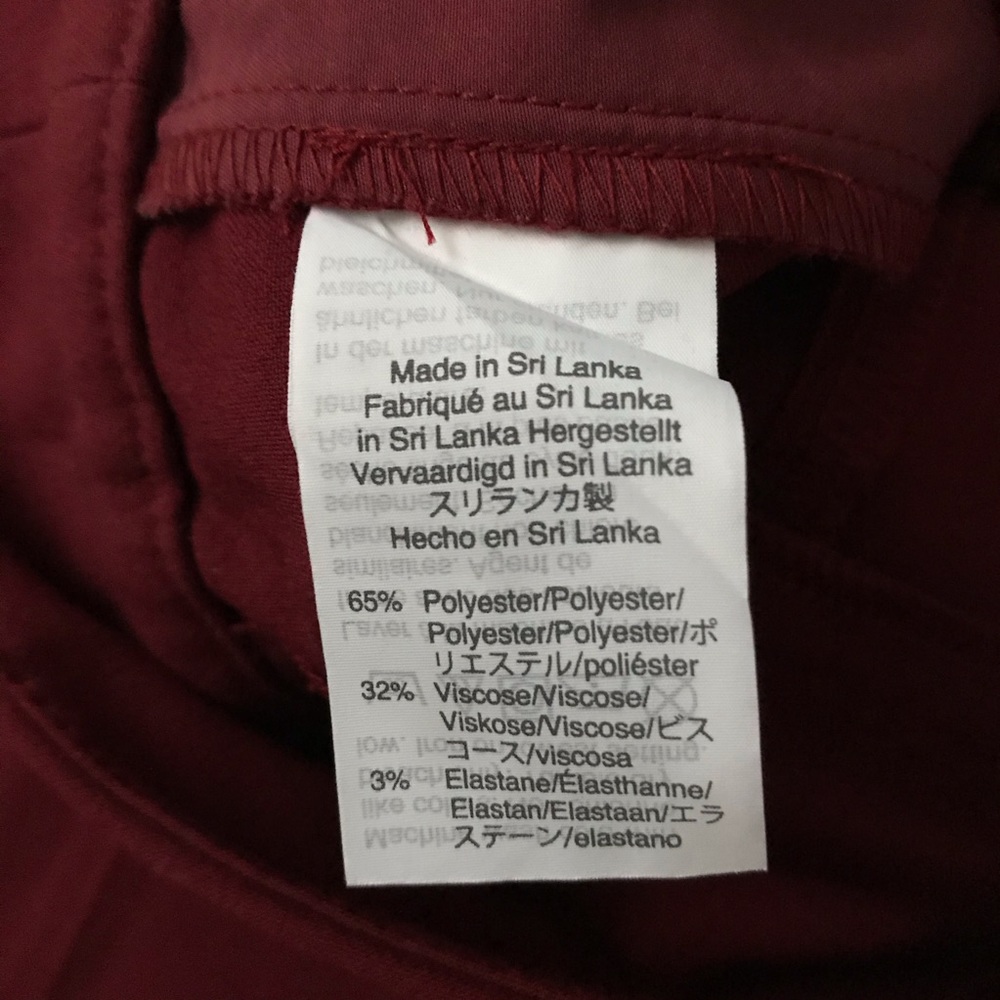 J. Crew burgundy dress pants - Picture 7 of 7